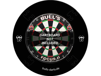 BULL'S Dartboard Quarterback EVA Dart Board Surround Schwarz