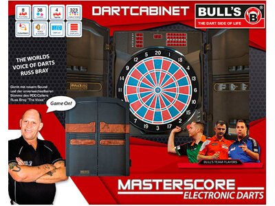 BULL'S Dartboard Master Score RB Sound Elektronik Dartboard Bunt