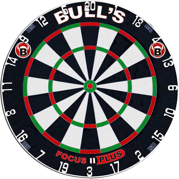 BULL'S Dartboard Focus II Plus Dart Board AN7759