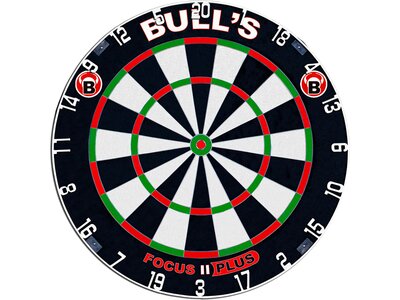BULL'S Dartboard Focus II Plus Dart Board Schwarz