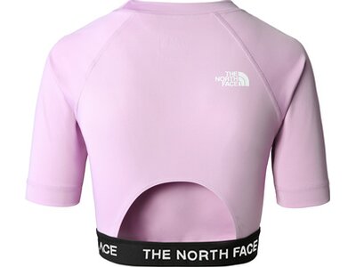 THE NORTH FACE Damen Funktionsjacke W CROP LONG SLEEVE PERF TEE - EU pink