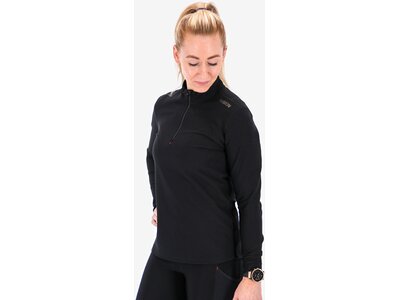 FUSION Damen Pullover mit Reißverschluss WOMENS ZIP NECK Schwarz