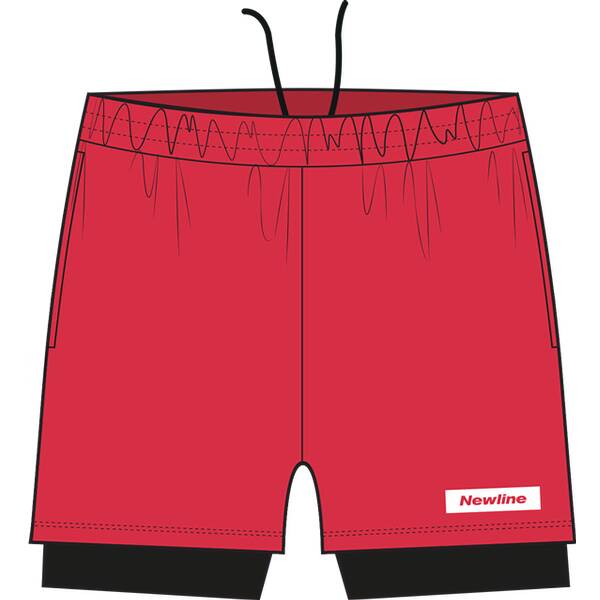 NEWLINE Herren Shorts Black 2-Lay