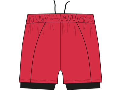 NEWLINE Herren Shorts Black 2-Lay Rot