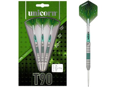 Dartpfeil Unicorn Core XL T90 Steel Darts Silber