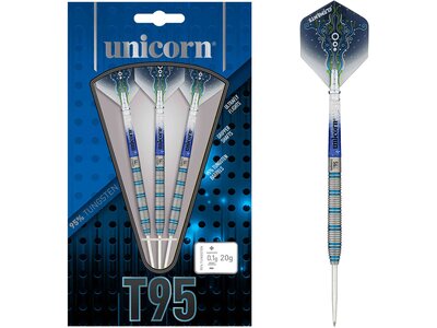 Dartpfeil Unicorn Core XL T95 Steel Darts Silber