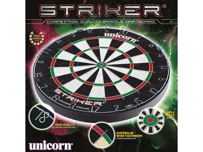 UNICORN Dartboard Unicorn Striker Bristle Board Schwarz