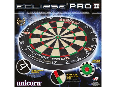 UNICORN Dartboard Unicorn Eclipse Pro2 Bristle Board Schwarz