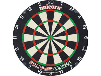 UNICORN Dartboard Eclipse Ultra - Official PDC Bristle Board Schwarz