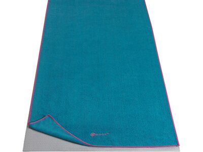 GAIAM Accessoire YOGA MAT TOWEL VIVID BLUE/FUCHSIA RED - YOGAMATTEN HANDTUCH Blau