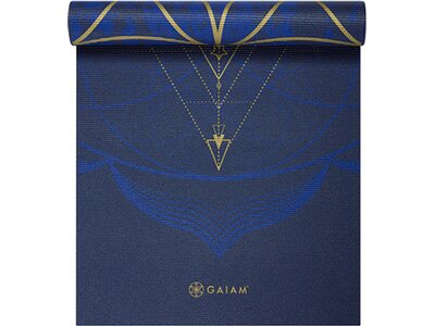 GAIAM REVERSIBLE SUN & MOON YOGA MAT 6MM PREMIUM METALLIC Blau