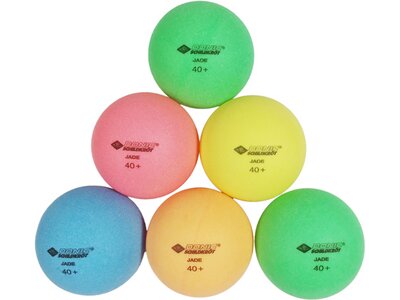 Donic-Schildkröt Tischtennisball Colour Popps, 6 farbige Bälle in Poly 40+ Qualität Grün
