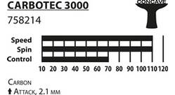 Vorschau: Donic-Schildkröt Tischtennisschläger CarboTec 3000, konkav