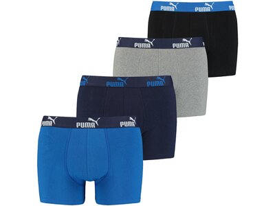 PUMA Underwear - Boxershorts Solid Boxer 4er Pack Silber