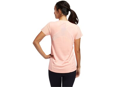 ADIDAS Damen Trainingsshirt "Heat Ready" Kurzarm Pink