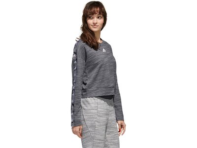 ADIDAS Damen Sweatshirt "Women Essentials Tape Sweatshirt" Grau
