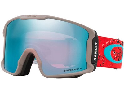 OAKLEY Skibrille / Snowboardbrille "Line Miner Prizm Iridium" Rot