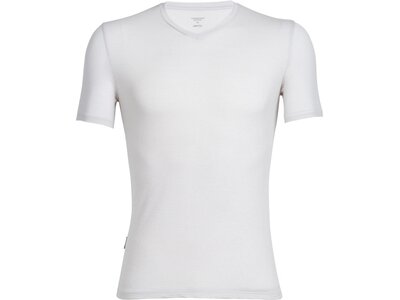 ICEBREAKER Herren Funktionsunterhemd / Unterhemd "Anatomica Short Sleeve V" Weiß
