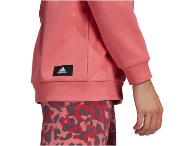 ADIDAS Damen Sweatshirt mit Kapuze Oversized Pink