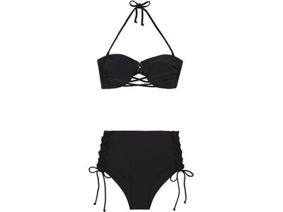CHIEMSEE High-Waist Bikini-Set mit seitlicher Schnürung Schwarz