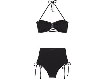CHIEMSEE High-Waist Bikini-Set mit seitlicher Schnürung Schwarz