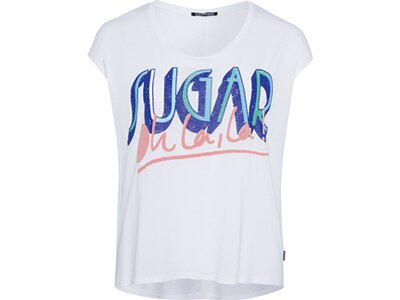 CHIEMSEE T-Shirt mit "Sugar" Frontprint Weiß