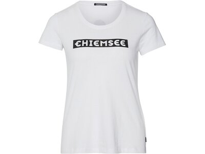 CHIEMSEE T-Shirt mit CHIEMSEE Logoprint vorn Weiß