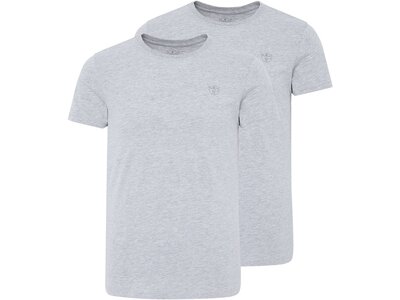 CHIEMSEE T-Shirt Doppelpack mit kleinem CHIEMSEE Logo Silber