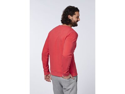 CHIEMSEE Sweatshirt Unisex mit großem Rückenprint - GOTS zertifiziert Rot