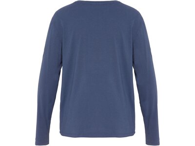 CHIEMSEE T-Shirt mit V-Ausschnitt und PlusMinus Ärmelprint Blau