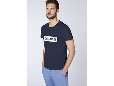 CHIEMSEE T-Shirt mit plakativem Markenschriftzug Blau