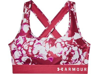 UNDER ARMOUR Damen Sport-BH "Armour Mid Crossback Printed Bra" Pink