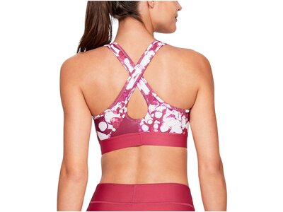 UNDER ARMOUR Damen Sport-BH "Armour Mid Crossback Printed Bra" Pink