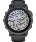 Vorschau: GARMIN GPS-Multifunktionsuhr "Fenix 6S Sapphire" Schwarz/Schiefergrau DLC