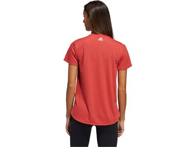 ADIDAS Damen Trainingsshirt "3 Bar Logo" Rot