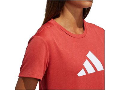 ADIDAS Damen Trainingsshirt "3 Bar Logo" Rot