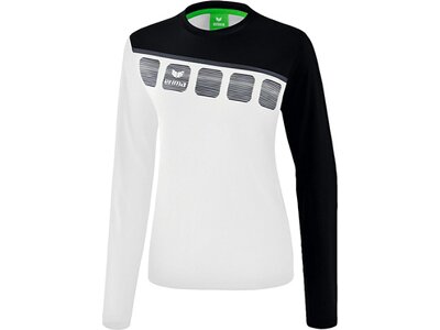 ERIMA Fußball - Teamsport Textil - Sweatshirts 5-C Longsleeve Damen Weiß