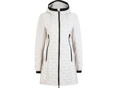 RH+ Damen Mantel Isolationsjacke 5 Elements Hybrid 3/4 Hoody Weiß