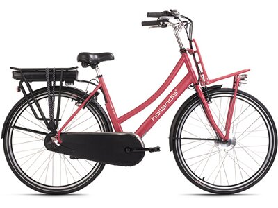 ADORE E-Bike E-Citybike Damen Hollandia Carry on 28'' E-Bike 3-Gänge Rot