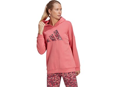 ADIDAS Damen Sweatshirt mit Kapuze Oversized Pink