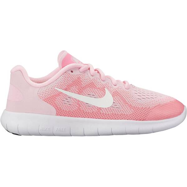 NIKE Mädchen Laufschuhe Girls‘ Nike Free RN 2017 (GS) Running Shoe, Größe 35 ½ in Pink/Weiß 904258