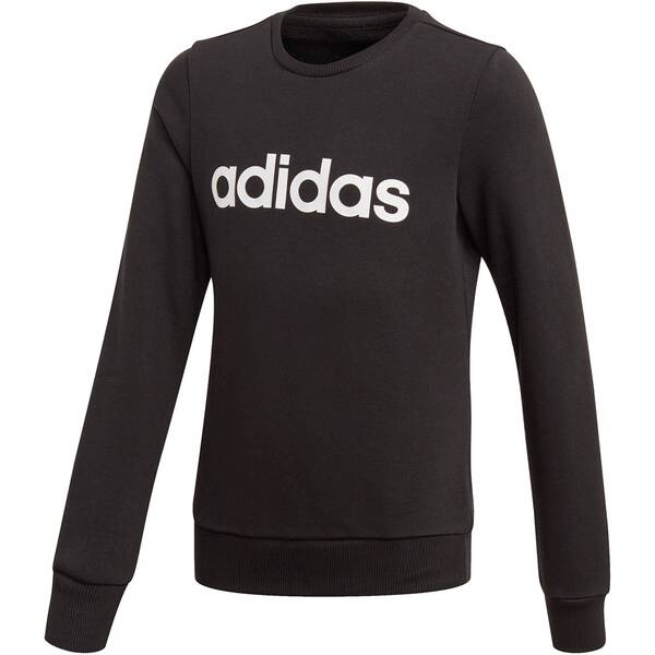 ADIDAS Mädchen Sweatshirt Linear Sweat, Größe 152 in BLACK/WHITE EH6157