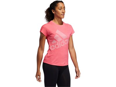 ADIDAS Damen Trainingsshirt Kurzarm Pink