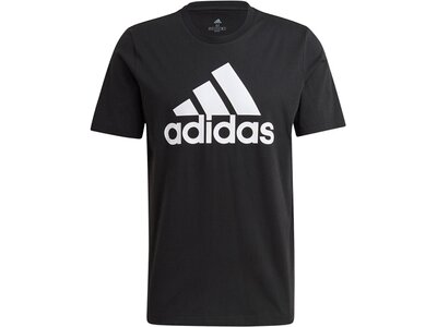 adidas Herren Essentials Big Logo T-Shirt Schwarz