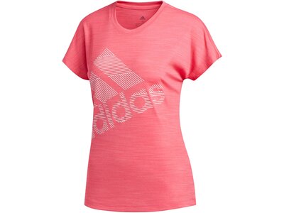 ADIDAS Damen Trainingsshirt Kurzarm Pink