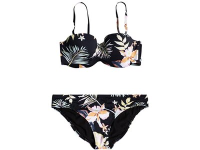 ROXY Damen Bandeau-Bikini-Set Printed Beach Classics Schwarz