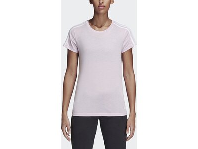 ADIDAS Damen T-Shirt Essentials 3-Streifen Weiß