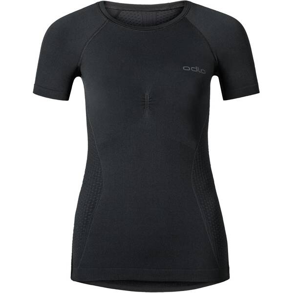Oberteile - ODLO Damen Funktionsunterhemd Evolution Warm Baselayer Shirt Short Sleeves Kurzarm › Schwarz  - Onlineshop Intersport
